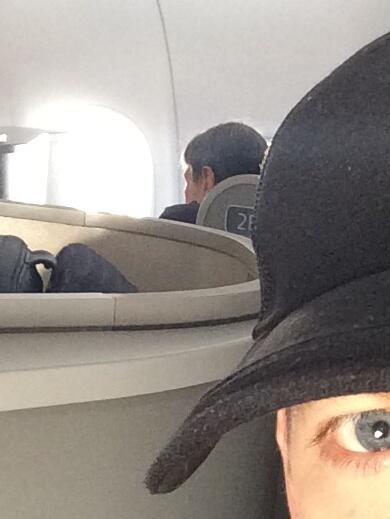 HarryConnickJR's tweet photo. selfie of me and @TheRealNimoy...  i swear that's him. #mrspock #iwasthisclose http://t.co/ddnny2pQkQ