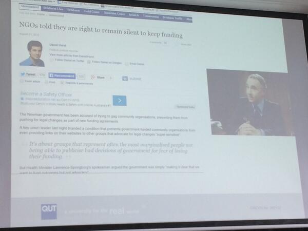 #nutritionpolicyau Qld NGO gag clause. Yes Minister <a href="/_PHAA_/">PHAA is on Bluesky</a>