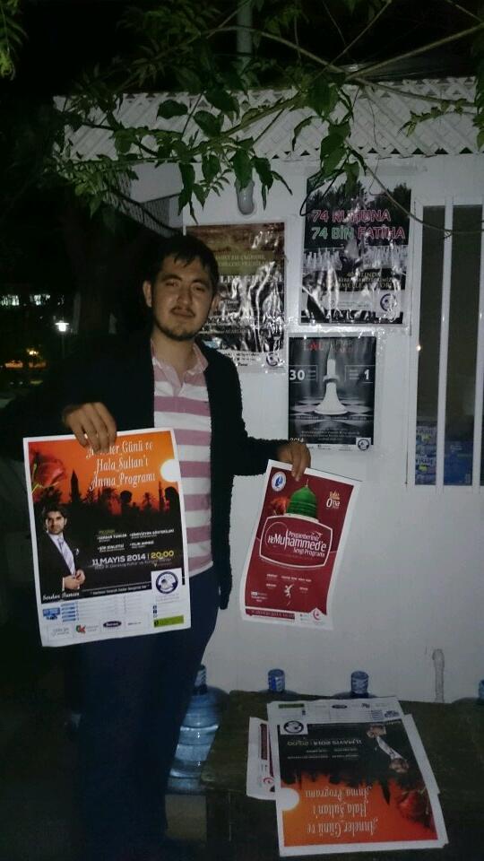 Program öncesi arkadaşlarımızın afiş çalışmaları. #lefke#Eskad#KKTC#laufetihnesli#kıbrıs