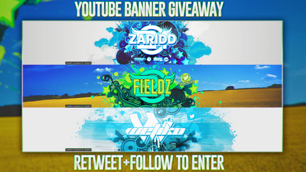 Sizurp's tweet image. YouTube Banner Giveaway!
Must Retweet and Follow to enter.  

Choosing winner Saturday 17th May
