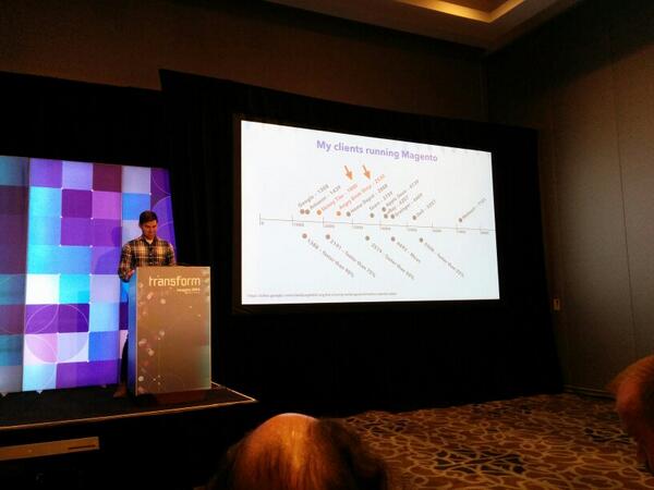 brentwpeterson: Speed of sites #MagentoImagine http://t.co/353JDh8iSN