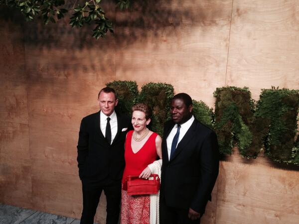 MuseumModernArt's tweet photo. Daniel Craig, Maja Oeri and Steve McQueen, the honorees of tonight's Party in the Garden 2014. #PitG2014 http://t.co/LaEO6gvKEu