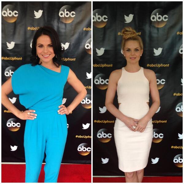OnceABC's tweet photo. #SwanQueen spotted at #ABCUpfronts today! http://t.co/r9egH3tr8Z