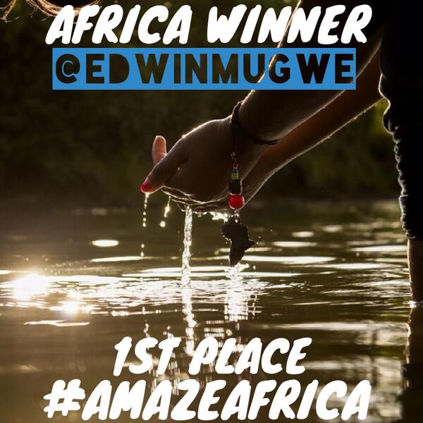 CONGRATULATIONS @edwinMugwe! 1st place #AmazeAfrica WINNER! You've won a #Samsung #GalaxyS5! instagram.com/p/n93yWBRIWa/