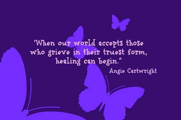 Are you able to grieve openly in our society?