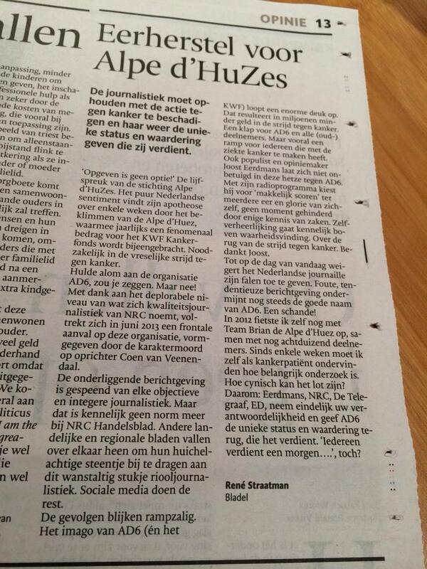 EricaWillems's tweet image. 1/2 Applaus &amp;amp; hulde voor Eindhovens Dagblad dat ze deze ingezonden brief geplaatst hebben. Eerherstel  @alpedhuzes!