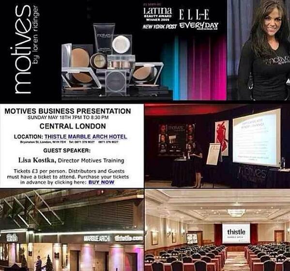 RacQuiChang's tweet image. @UKBBloggers 📢 #MUA invitation to our @motives business &amp;amp; product presentation this Sun 18 May. #thistle 😍