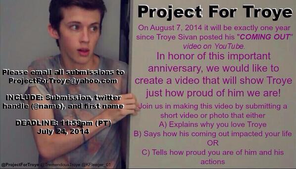 JFBirthdayVideo's tweet photo. If you're interested in joining another video project, there's a massive one being worked on over at @projectfortroye http://t.co/8zOrP7JTs8