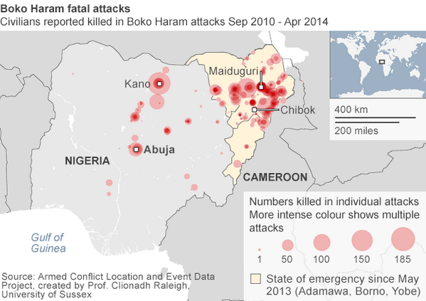 c News Graphics Map Of Boko Haram Fatal Attacks On Civilians In Nigeria Http T Co Ylwkdpgsgx Http T Co Vw13nmsf7g