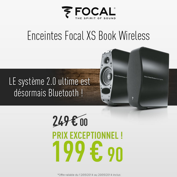 materielnet's tweet photo. #Promo de folie jusqu'au 20/05 sur les enceintes PC #Foxal XS Book Wireless Noir !
http://t.co/GmzUGIGijg http://t.co/riwi7zVPWW