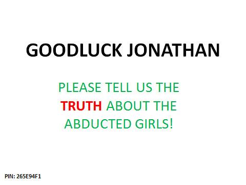 #BringBackOurGirls #1MonthAfter #ChibokGirls