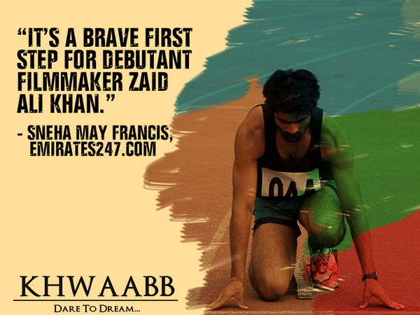 Khwaabb's tweet photo. “It’s a brave first step for debutant filmmaker Zaid Ali Khan.” - Sneha May Francis, http://t.co/6NclB6dUyR http://t.co/qFNje3QZjW