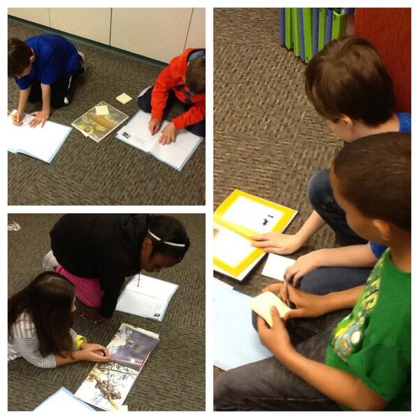 Students learning about tall tales using books from a custom collection <a href="/ACPL/">Allen County Public Library</a>.  Thanks for the great books!