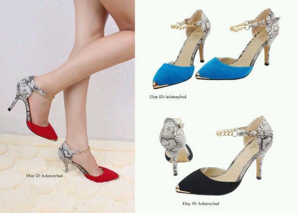 Heels valentino kombinasi ready 3 warna size 36-40; 135rb