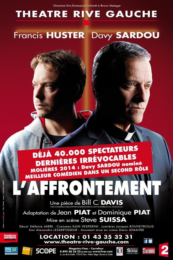 Théâtre Rive Gauche (@thtrerivegauche) on Twitter photo Les dernières irrévocables de l'affrontement jusqu'au 20 juillet ! <a href="/stevesuissa/">Steve Suissa</a> <a href="/EESchmitt/">ÉricEmmanuel Schmitt</a> @davysardou Profitez-en ! Les dernières irrévocables de l'affrontement jusqu'au 20 juillet ! <a href="/stevesuissa/">Steve Suissa</a> <a href="/EESchmitt/">ÉricEmmanuel Schmitt</a> @davysardou Profitez-en !