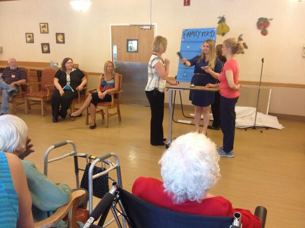 Happy #NationalNursingHomeWeek ! Our version of Family Fued. Everyone had a blast! #ResidentsPolled