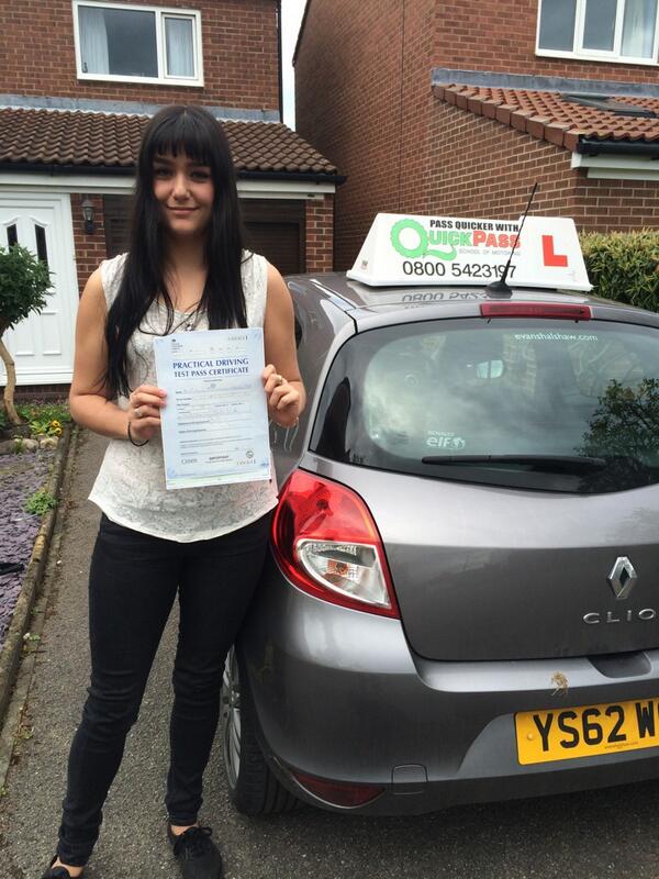 quickpass2010's tweet image. FIRST TIME PASS
Well done Robynne Far PASSED in South Shields with 1 minor mark#driving lessons#south shields