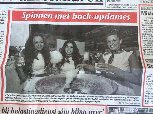 iasobackup's tweet photo. The @ICTWaarborg event was very successful :D We even managed to hit the newspaper - @DeTelegraaf http://t.co/W83KXzDgf3