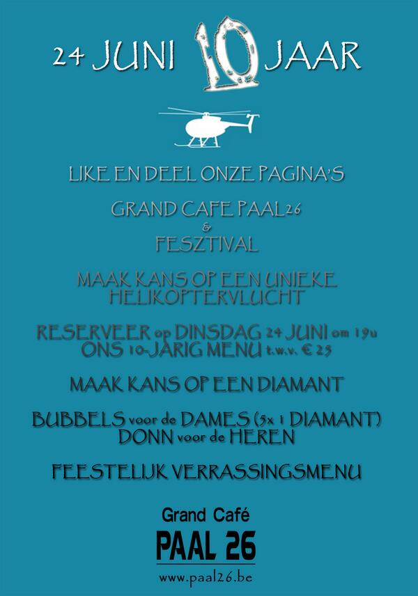 14 06 14 <a href="/Paal26/">Paal26</a> Grand-Café 10 jaar