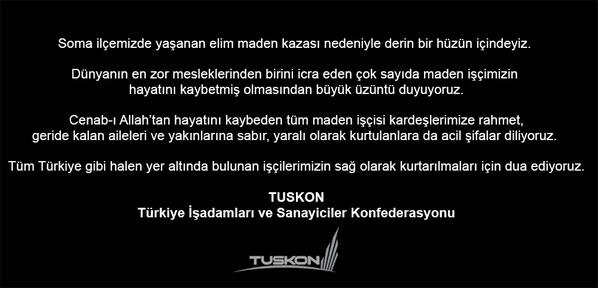 Hayatını kaybeden madenci kardeşlerimize Allah'tan rahmet, yaralılara acil şifalar dileriz.