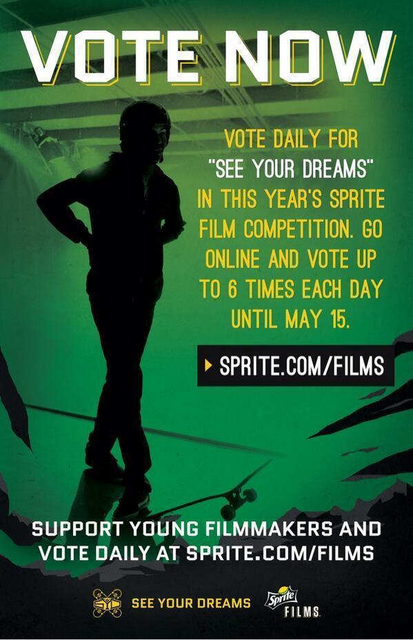 SCADdotedu's tweet photo. Tomorrow is the last day to vote for @OliviaRileyDay's #SpriteFilms entry, "See Your Dreams." http://t.co/LeDVDmRCDO http://t.co/AEtNNRgEpP