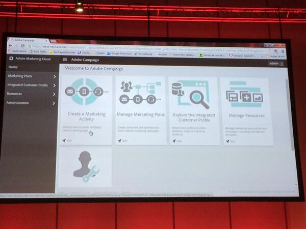 New interface for Adobe Campaign ultimo 2014, what do you think, People? #AdobeSummit