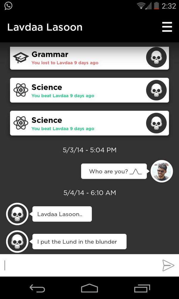 gopalkrishnprab's tweet image. a pure legend :&apos;) #QuizUp