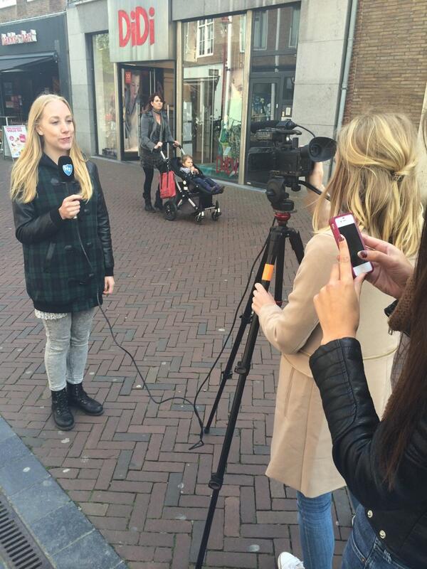 ka_devries's tweet image. Reportage verder filmen in de stad #school