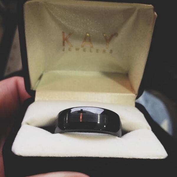 BridalBitBox's tweet image. We LOVE the black tungsten wedding bands. bridalbit.com/1/post/2014/05…