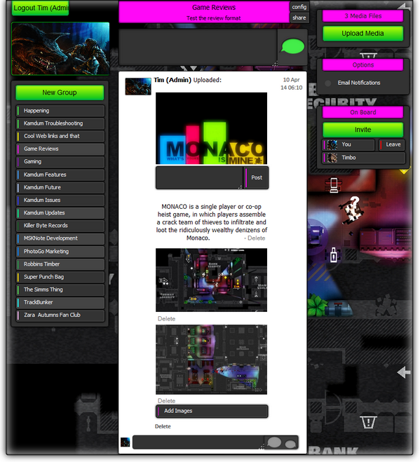 MahereiGlobal's tweet photo. Just taken a sneak peak at the http://t.co/wRiIyGcCFt Anti-Social Networking Beta. Looks promising ^_^ http://t.co/ftcixGq0An