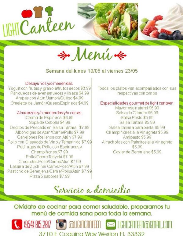 valero_vg's tweet photo. Light Canteen Gourmet Menu del 19 al 23 de Mayo http://t.co/d1zROLBDWG