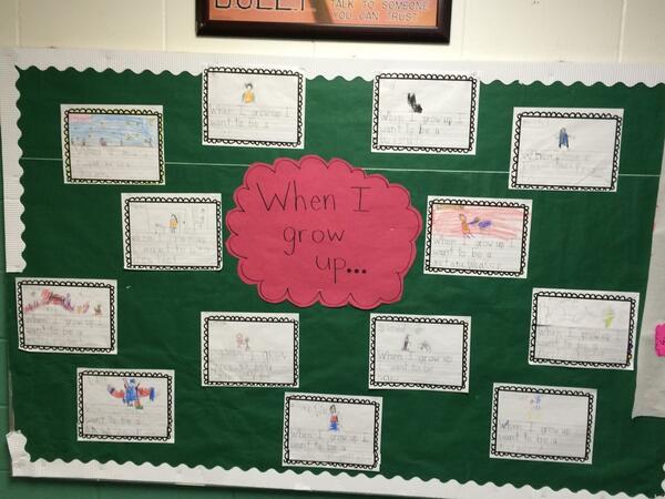 Talking  about what we want to be when we grow up #kinderchat #gradeone