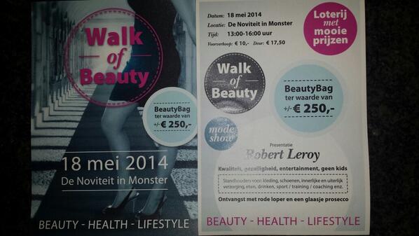 NoviteitDe's tweet image. Aanstaande zondag in De Noviteit Monster, Walk of Beauty 2014.
Entree € 10,00 voorverkoop
Aan de deur € 17,50