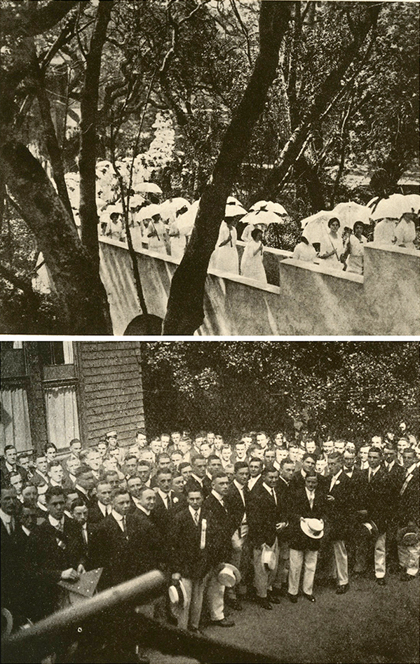 UCBerkeley's tweet photo. What a difference a century makes for Berkeley’s graduating seniors http://t.co/KYk31Wlrap #calgrad #1914 http://t.co/gYbQeo6j8H