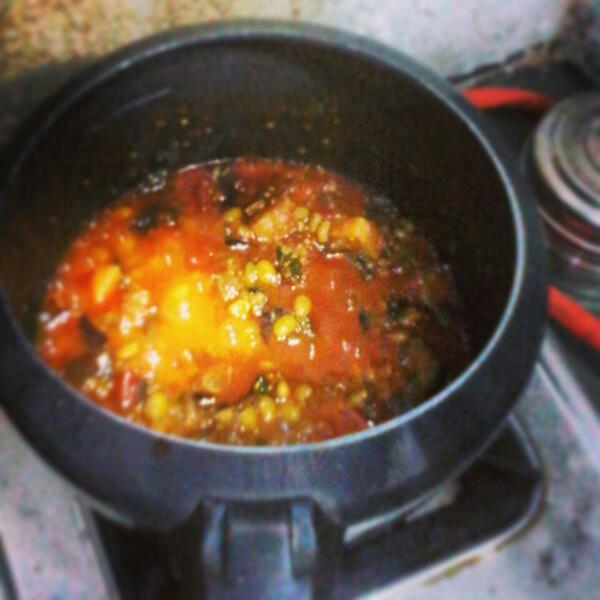 This "undhiyu " was amazing . There are beens, potatoes n some more vegs r in there Taste not so sweet but its supa..