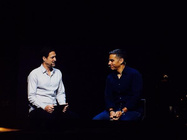 smedleyus: @davidmarcus @mklave1 on stage at #magentoimagine talking about the future of money @paypal http://t.co/dlOfPTBz4r