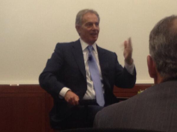 Getting advice on leadership in the public sector with Tony Blair #HKS