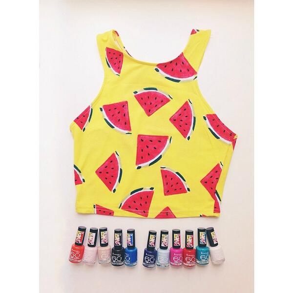 sharedcloset's tweet photo. Cami, shorts y a la calle en 60 segs con las lacas de uñas de @ritaora para #rimmellondon ! Qué color os pondríais? http://t.co/U6aY5aPG99