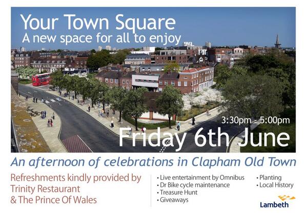 Adambyatt's tweet photo. @TrinityLondon @BistroUnion all welcome. Should be a great day! @loveclapham @abbevilleroad http://t.co/kLxFQk0VHc
