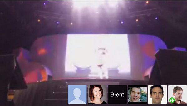 ignacioriesco: @_Talesh @VinaiKopp @sherrierohde @billcurtis_ @b_ike  and me watching LIVE #MagentoImagine EPIC. Thx @brentwpeterson http://t.co/C0k2WJ3UPN