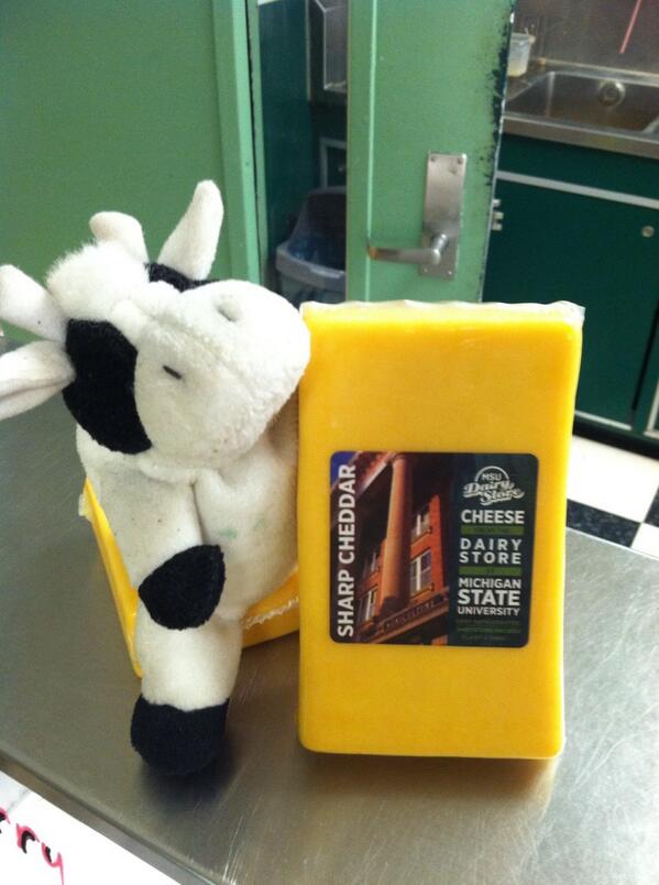 dairystoreMSU's tweet photo. #womancrushwednesday Oh My😳.... Is she looking Sharp today or what? #msudairy #cheese #sharpcheddarcheese http://t.co/4cngymgpLi