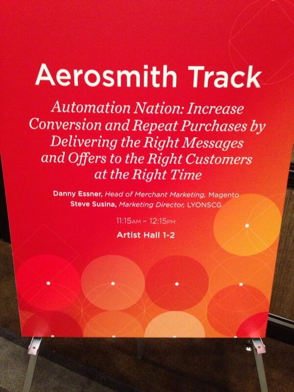 ssusina: Less than an hour to go ... @lyonsconsulting @dessner #magentoimagine http://t.co/9QvIAHAzqM