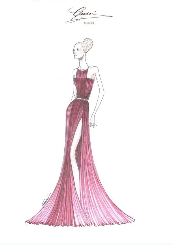 gucci on X: "From design to reality: A look at the sketch for Blake  Lively's #guccipremiere #Cannes2014 gown. http://t.co/pV65x5LS62" / X