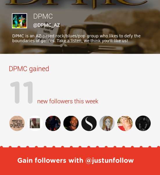 Fab tweeps <a href="/maccrockband/">Mystery Creatures</a> <a href="/BissonSearcydul/">CCIVENEZUELA</a> &amp; more followed me. Grow with justunfollow.com/?r=twp