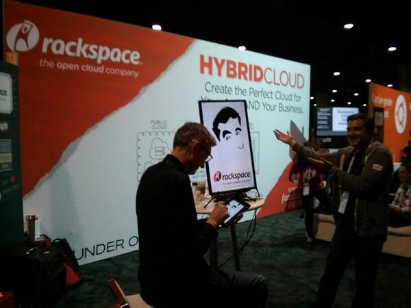 etoews's tweet image. .@j05h getting caricaturized by @eventtoons. :D #rackstackatl