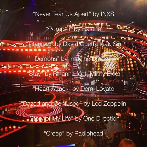 SONG LEAK! Don't miss the #IdolTop3 perform TONIGHT at 8/7c on FOX!