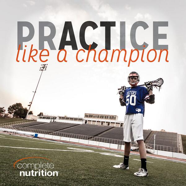 Practice to win! #CompleteNutrition