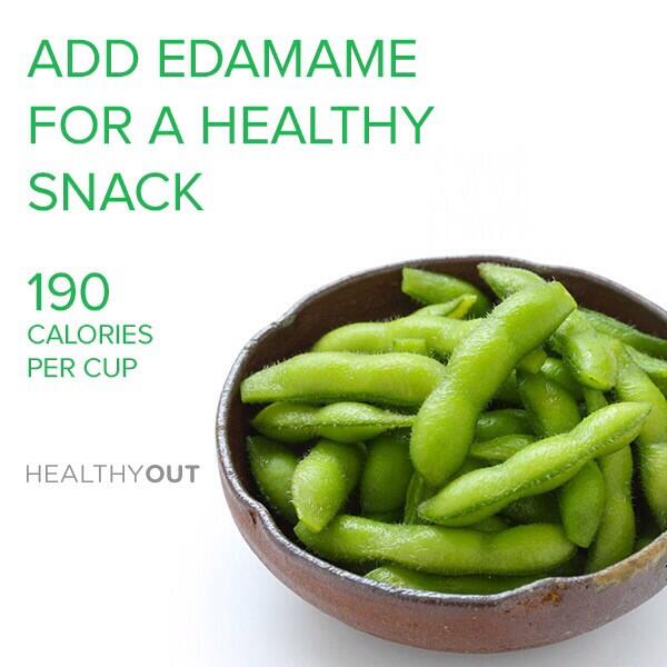 HealthyOut's tweet image. Add edamame to your Japanese order, so you'll have something high-protein to much on post-meal.