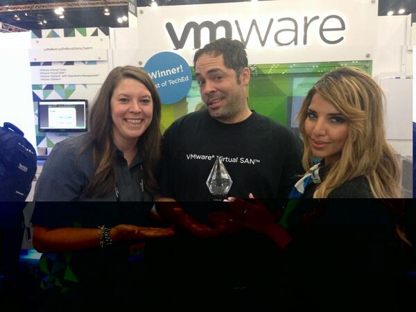 RT <a href="/PunchingClouds/">Rawlinson</a>: #VSAN wins Best Virtualization technology at #MSTechEd. How awesome is that?  << very awesome!