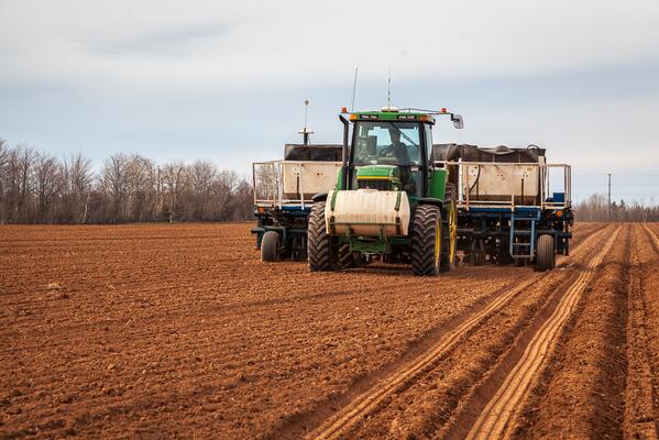 marklink's tweet image. It has been a late spring, but potato planting has finally started for another season!